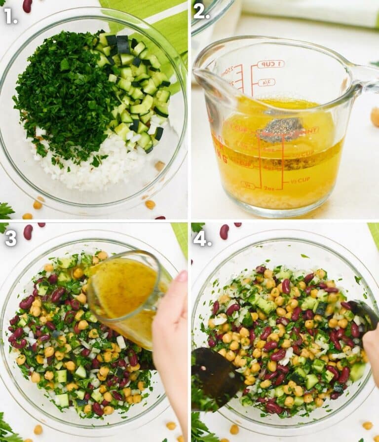 Kidney Bean Salad with Lemon Garlic Dressing A Virtual Vegan