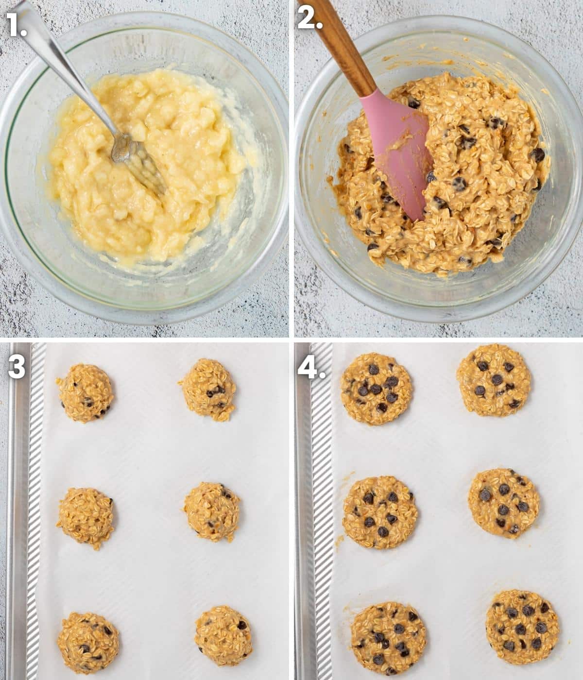 how to make peanut butter banana oatmeal cookies