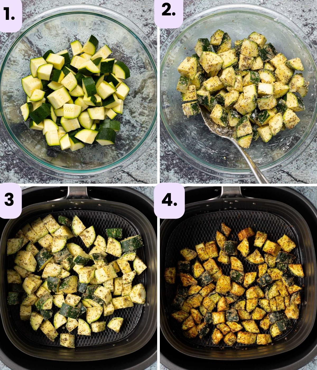 how to make air fryer zucchini