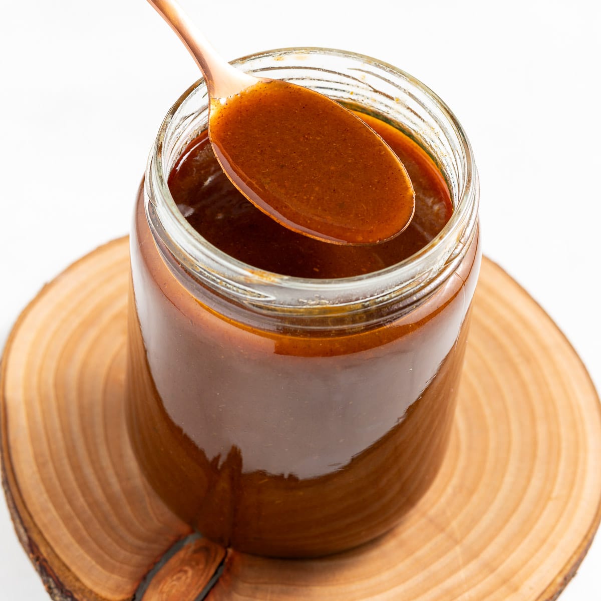 a jar of pumpkin spice syrup