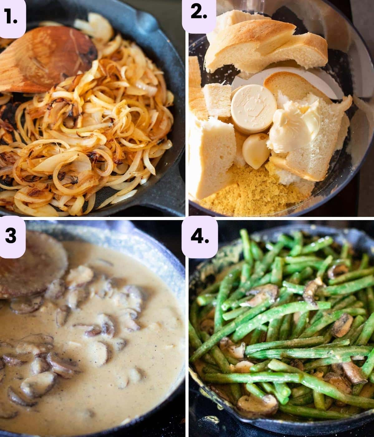 how to make vegan green bean casserole step by step