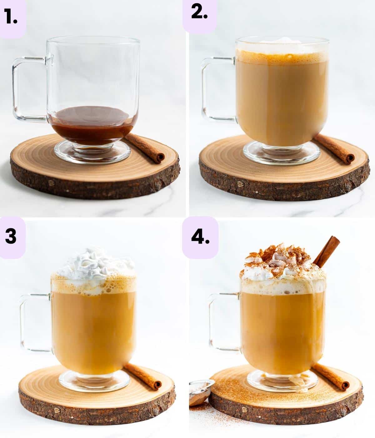 how to make a vegan pumpkin spice latte step by step