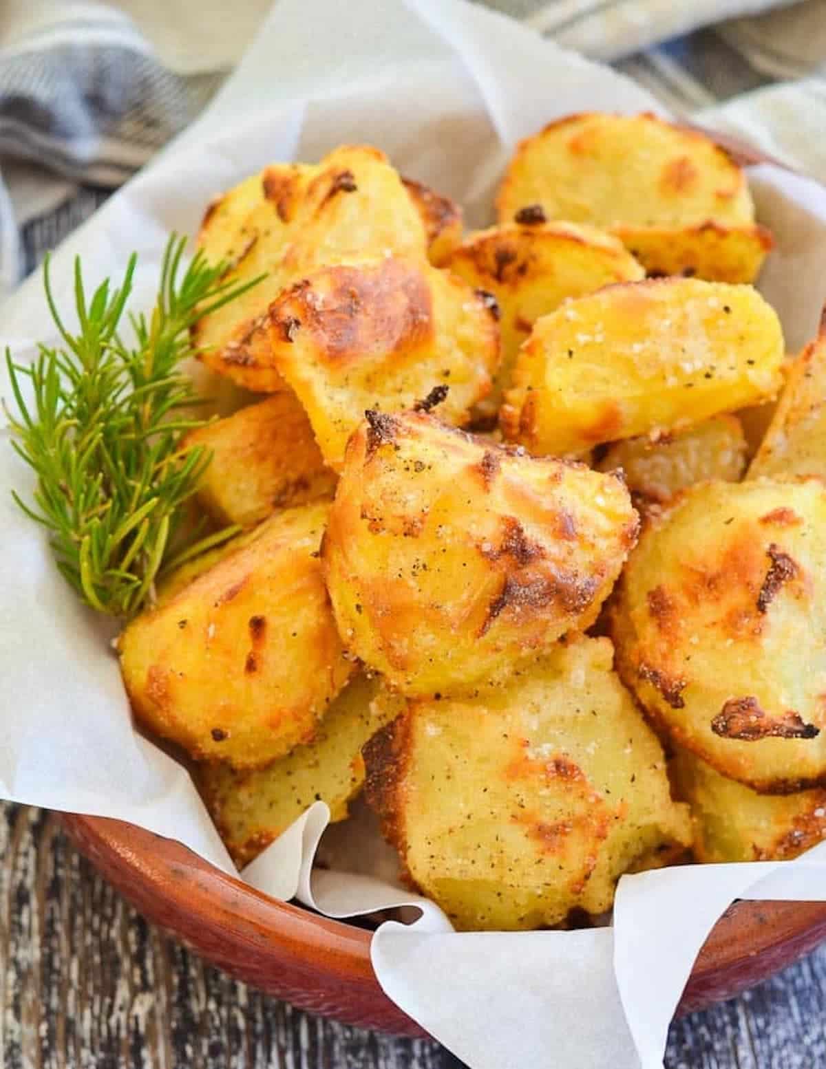 Crunchy Roast New Potatoes With Black Beans - So Crispy!