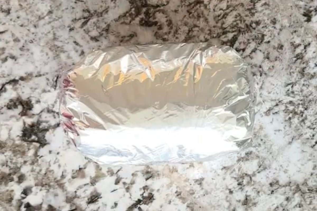 seitan ham wrapped in foil