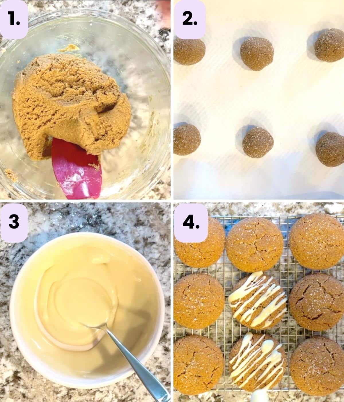 how to make vegan ginger cookies step by step