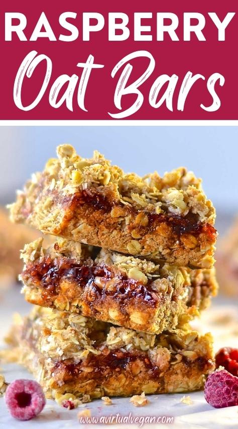 Raspberry Oat Bars - A Virtual Vegan