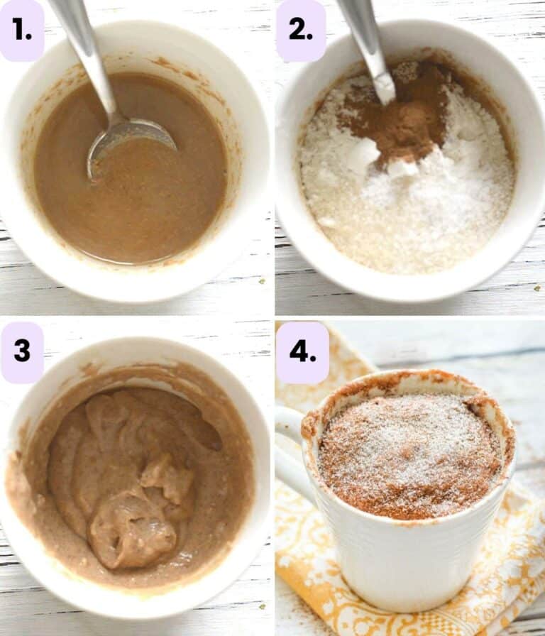 Snickerdoodle Mug Cake with glutenfree option A Virtual Vegan