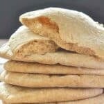 quick & easy pita bread in a stack