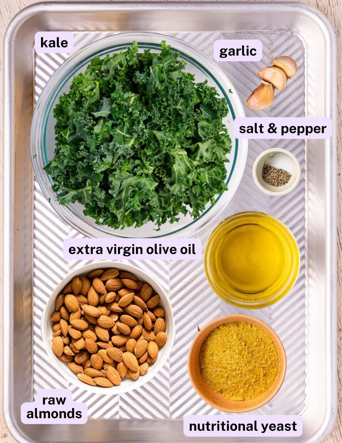 vegan kale pesto ingredients