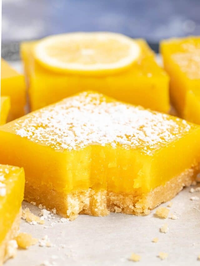 Lemon Bars With No Eggs Or Dairy!