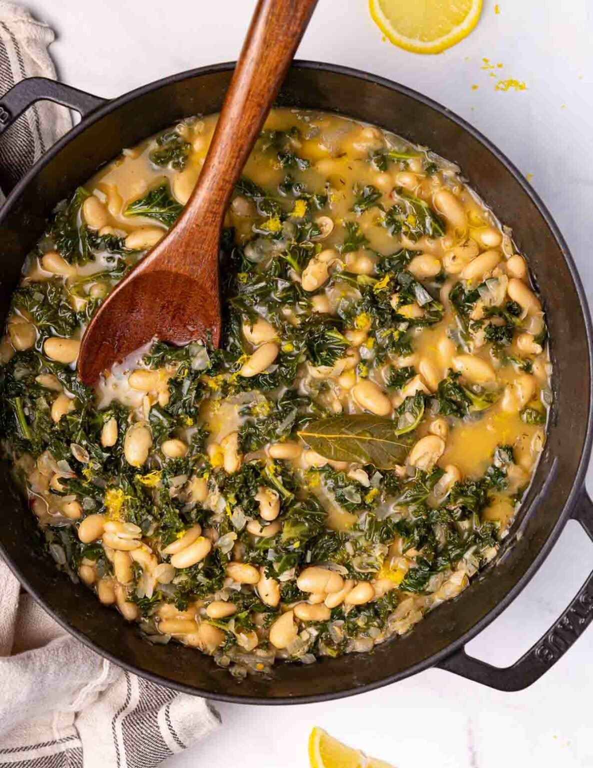 Braised White Beans & Greens - A Virtual Vegan