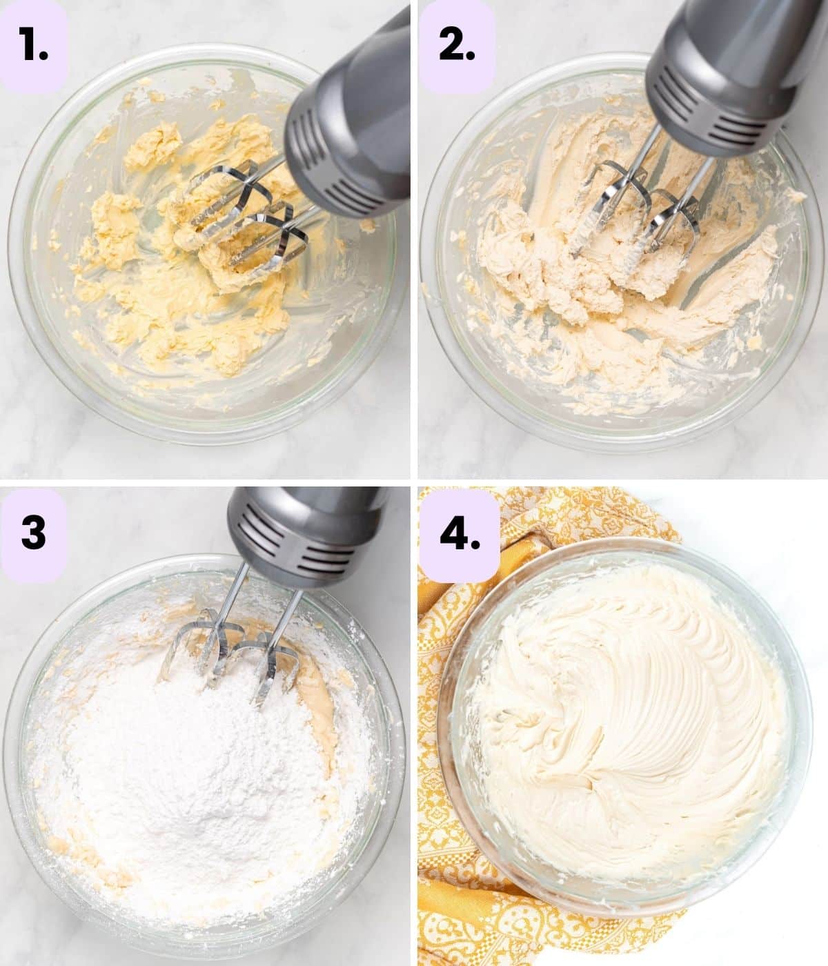 how to make vegan cream cheese frosting step by step as per the written instructions 