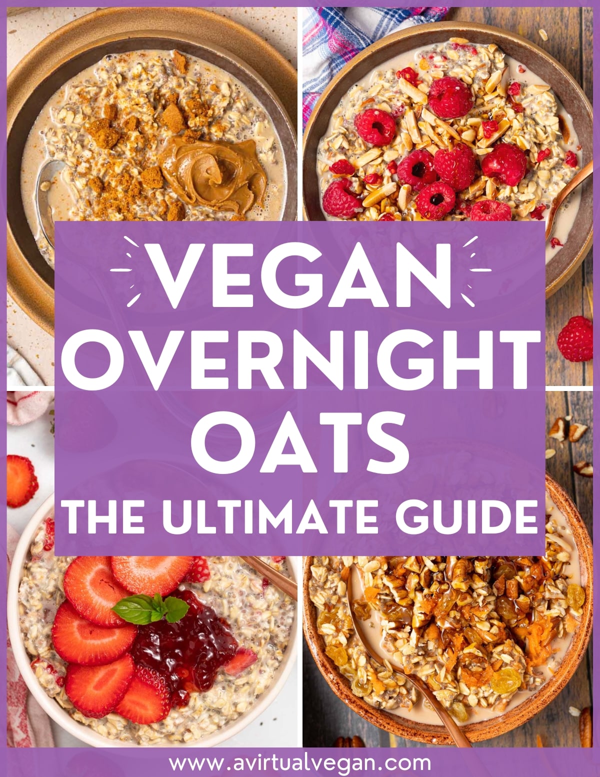 Vegan overnight oats batch prep: make them your way! - Vegan Family Kitchen