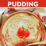 Strawberry Baked Semolina Pudding