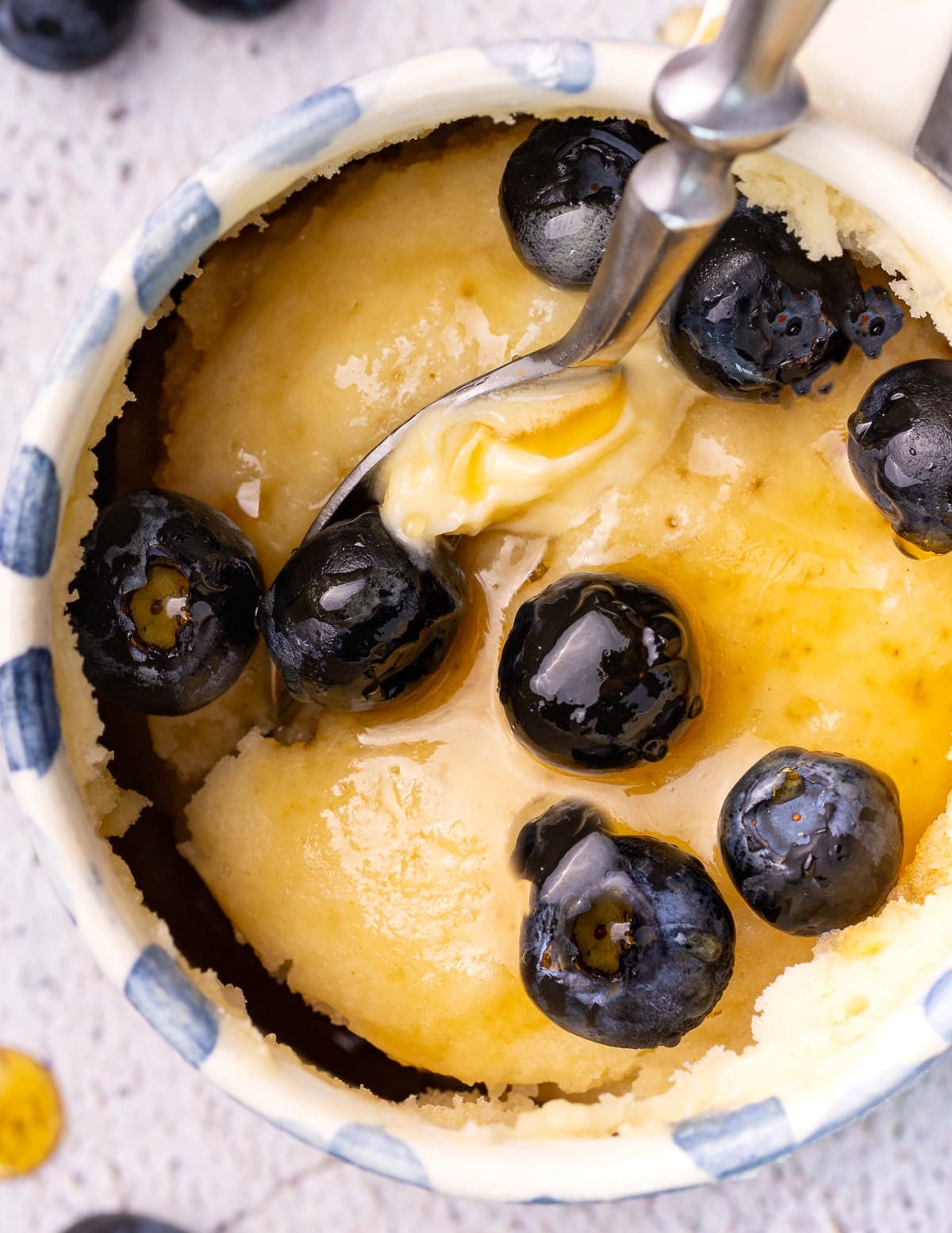pancake in a mug