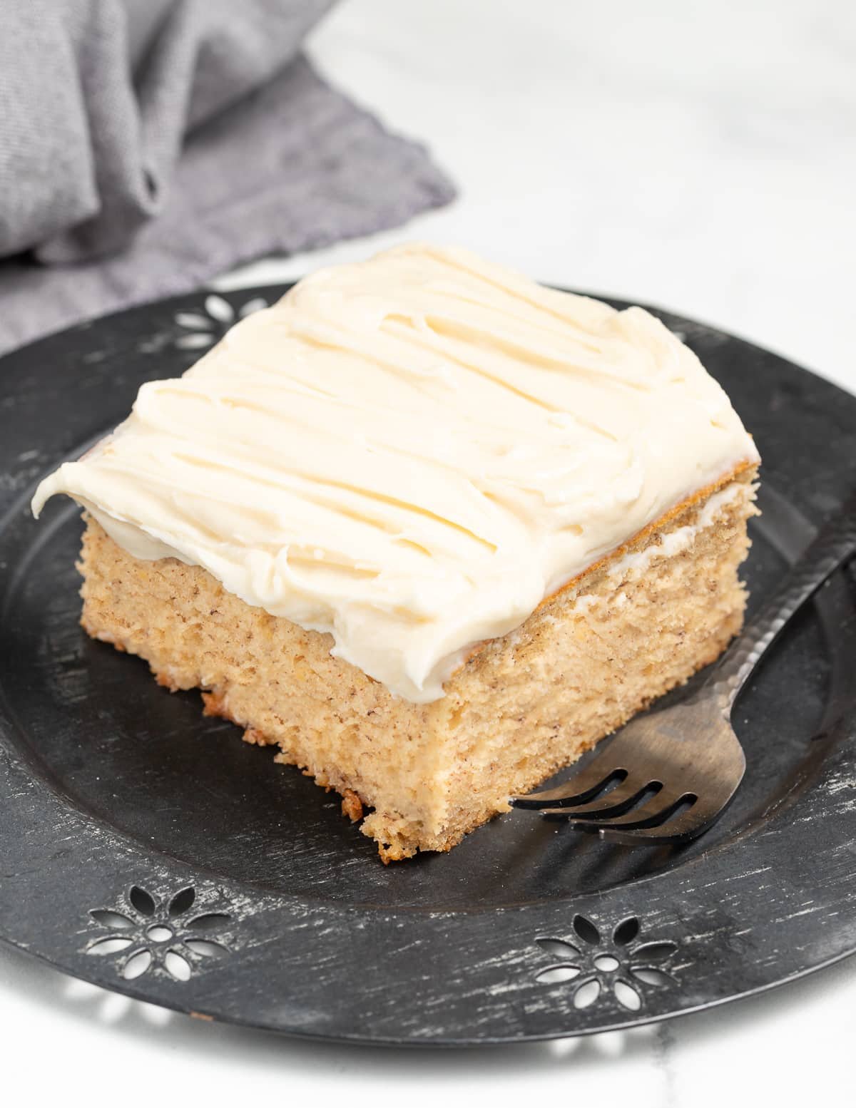 Vegan Banana Cake with Cream Cheese Frosting - A Virtual Vegan