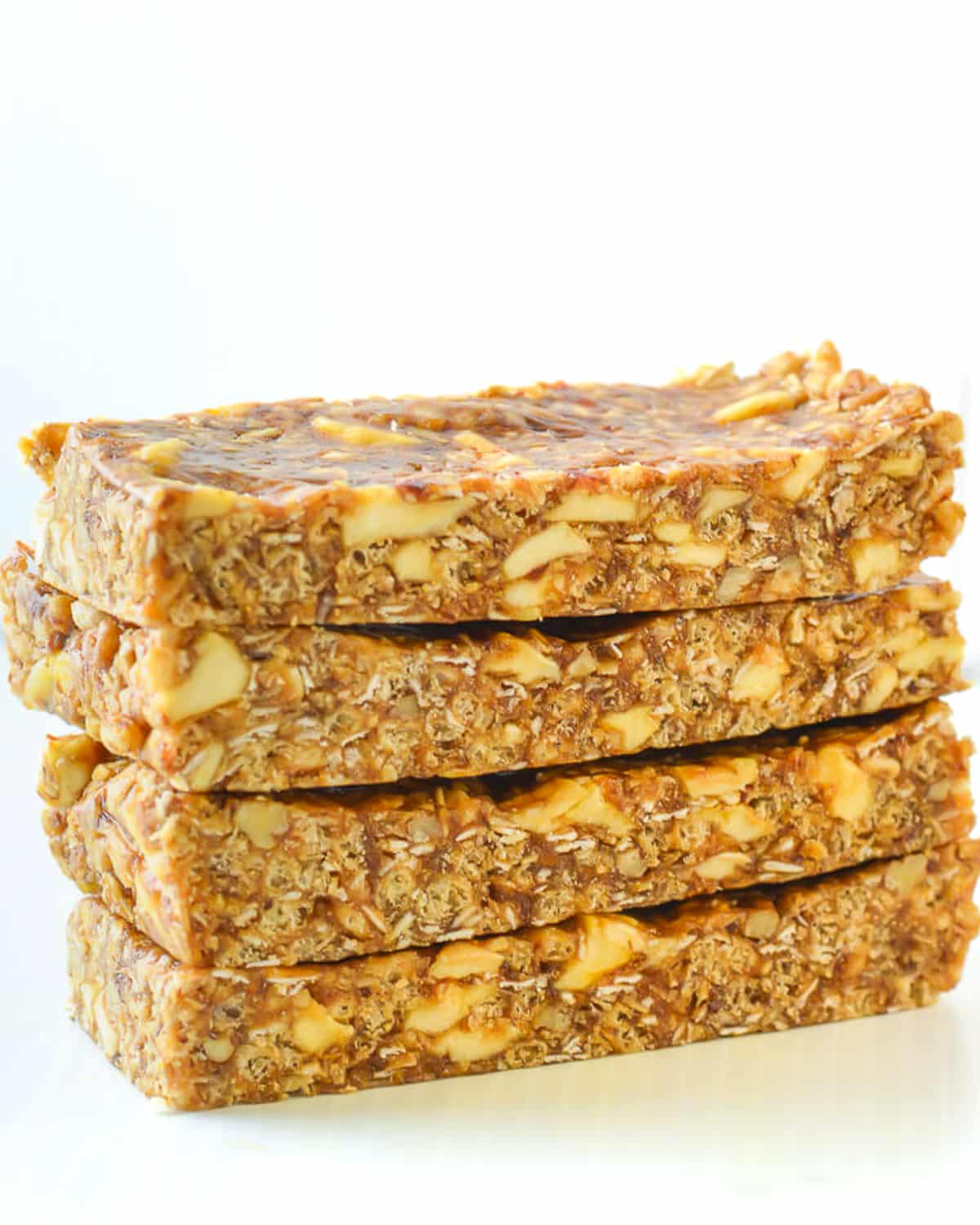 a stack of granola bars 