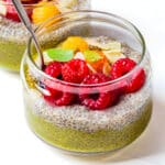 matcha chia pudding