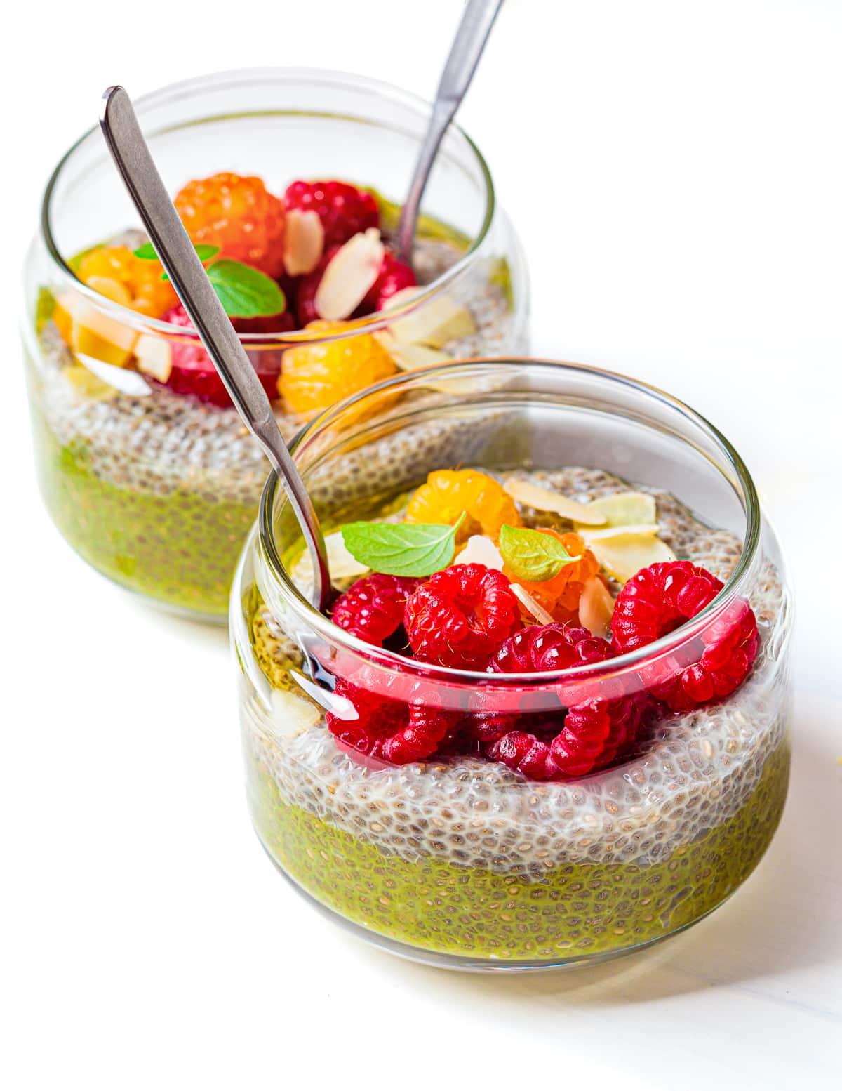 matcha chia pudding