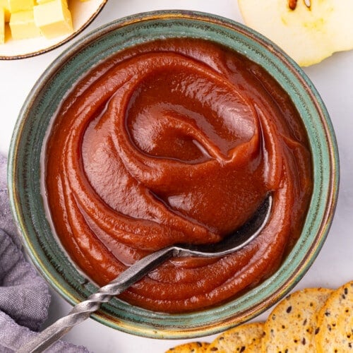 a bowl of apple butter