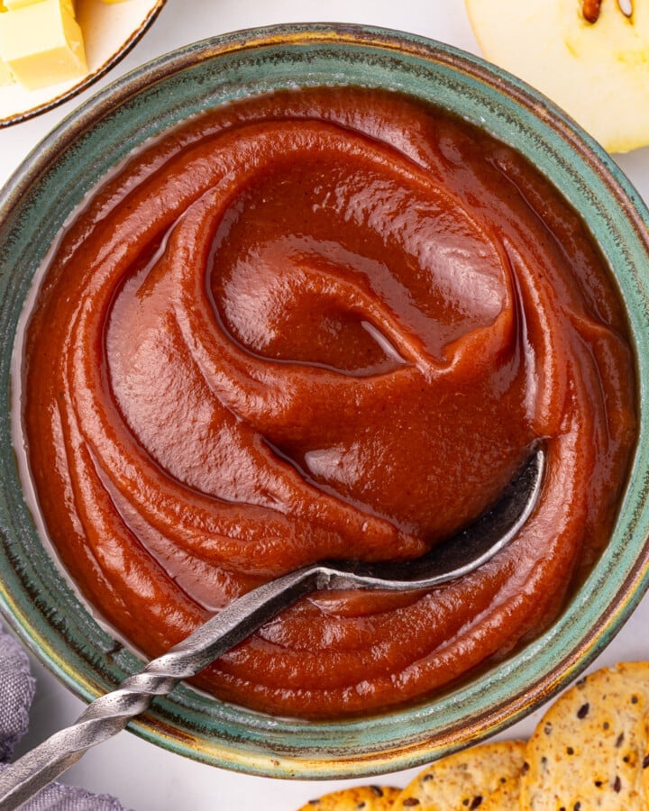 a bowl of apple butter