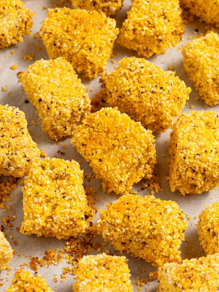 crispy cornmeal coated tofu