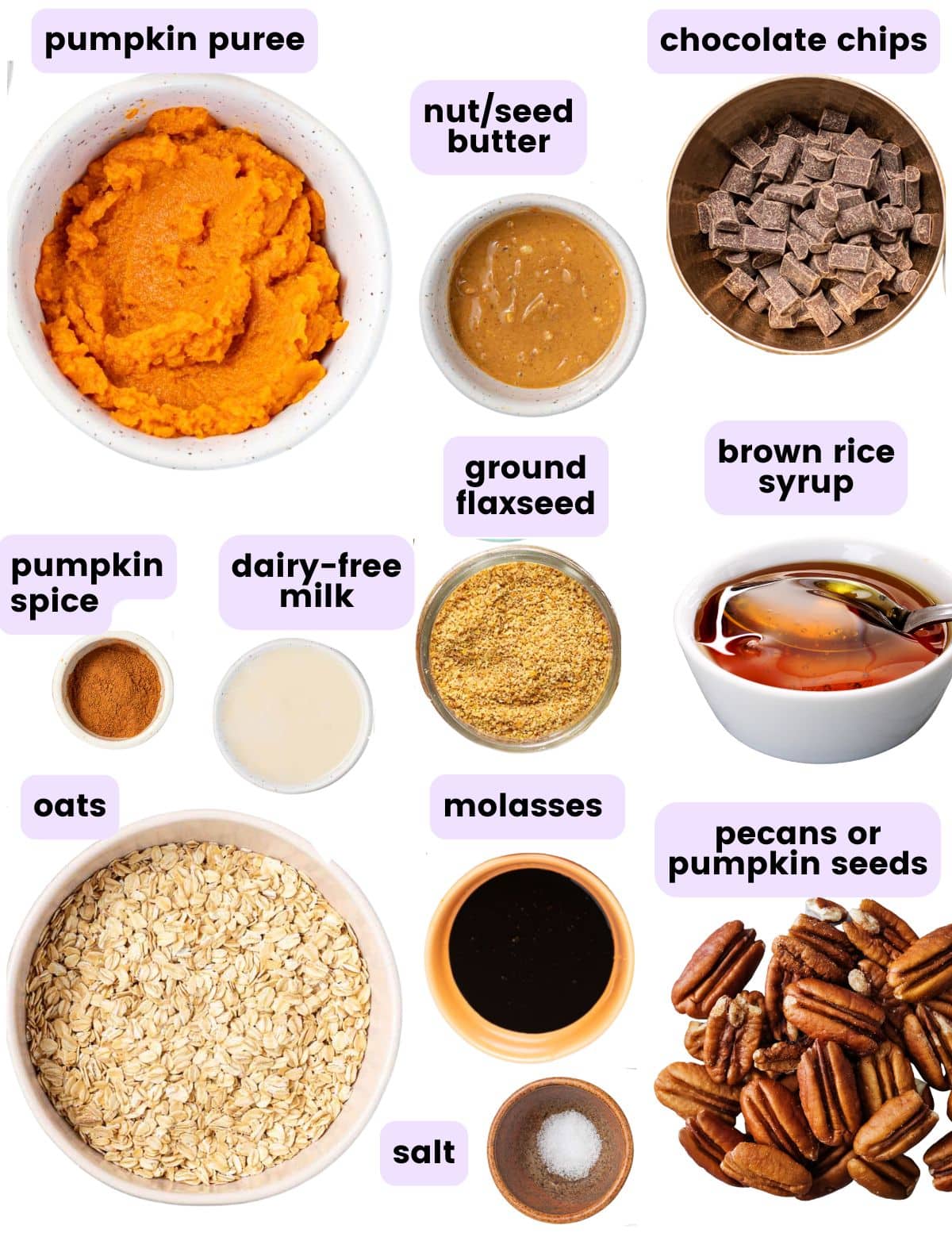 pumpkin granola bar ingredients