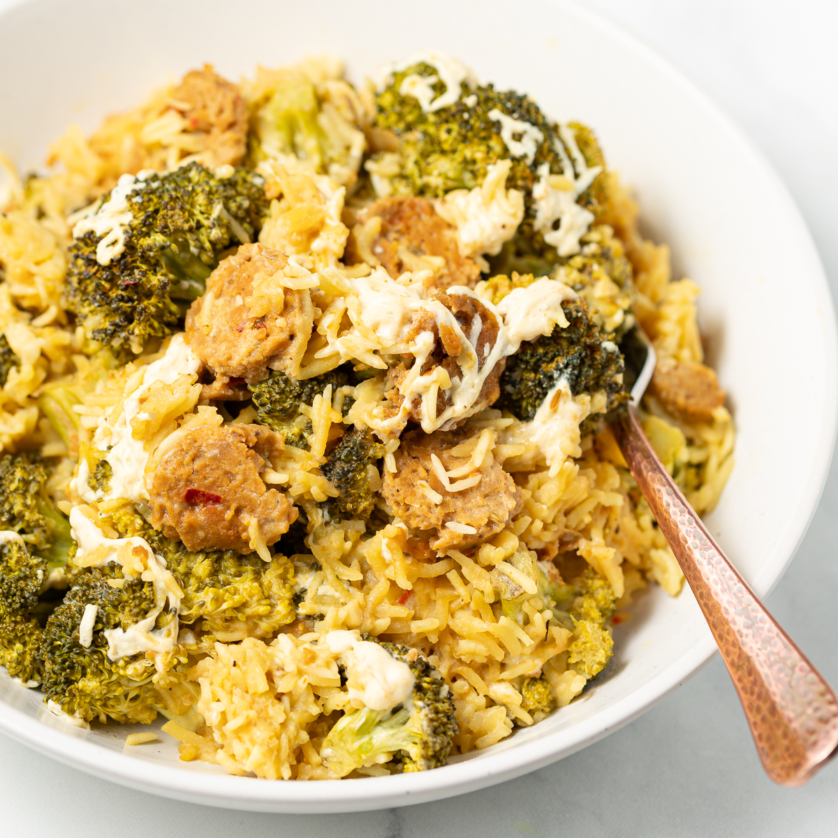 Vegan Broccoli Rice Casserole