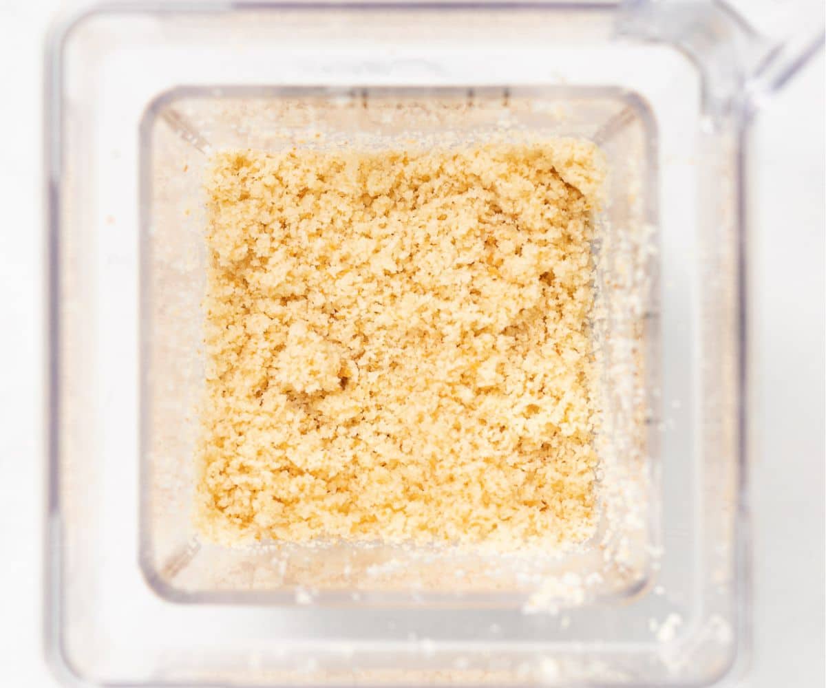 breadcrumbs in a blender jar