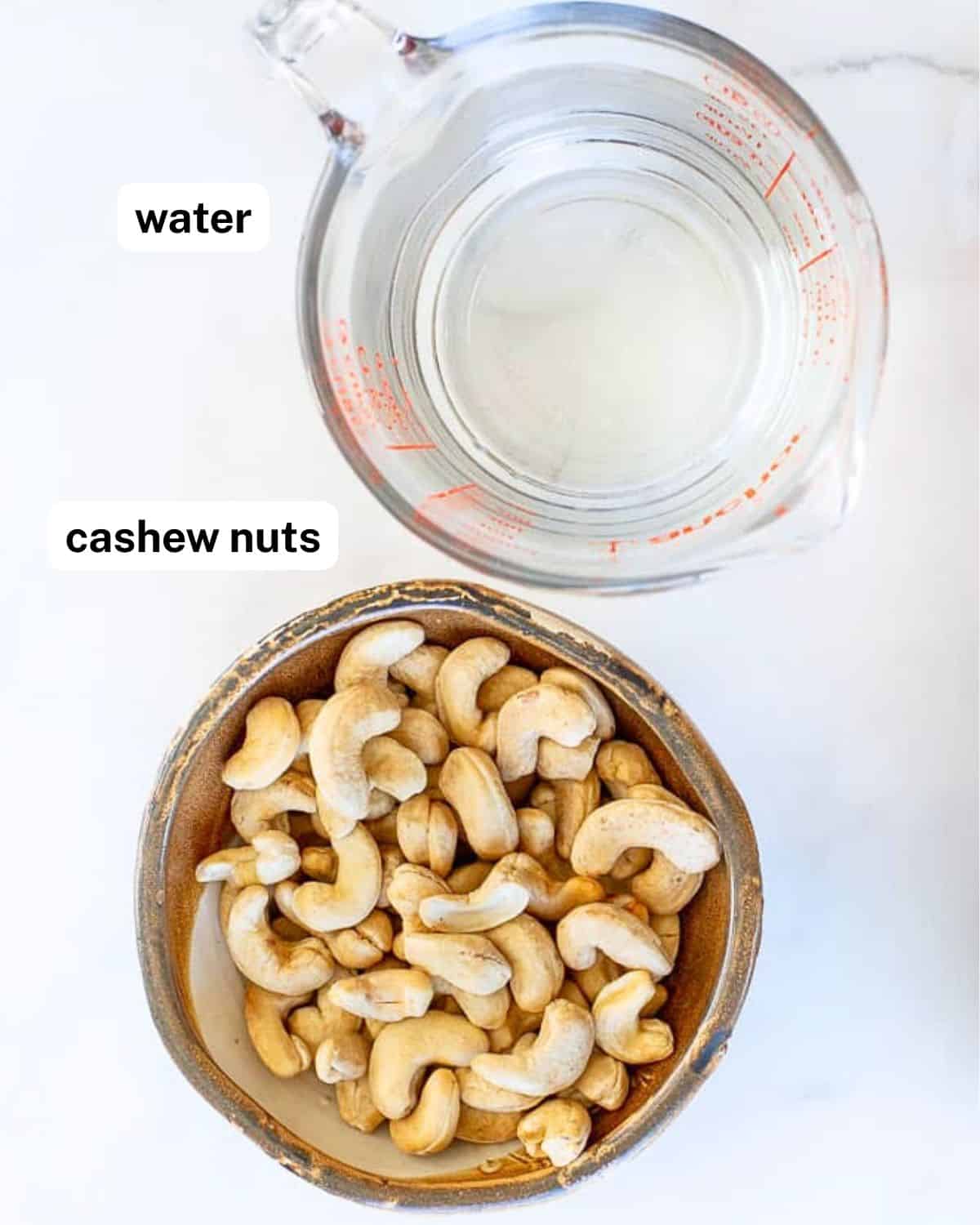 Learn how to make homemade cashew milk. It's rich, creamy, quick and easy with no straining, and you only need 2 ingredients: Cashews and water.
