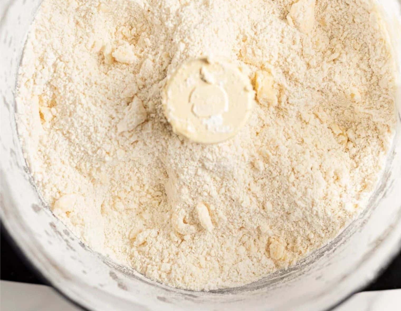 butter cut into flour in a food processor