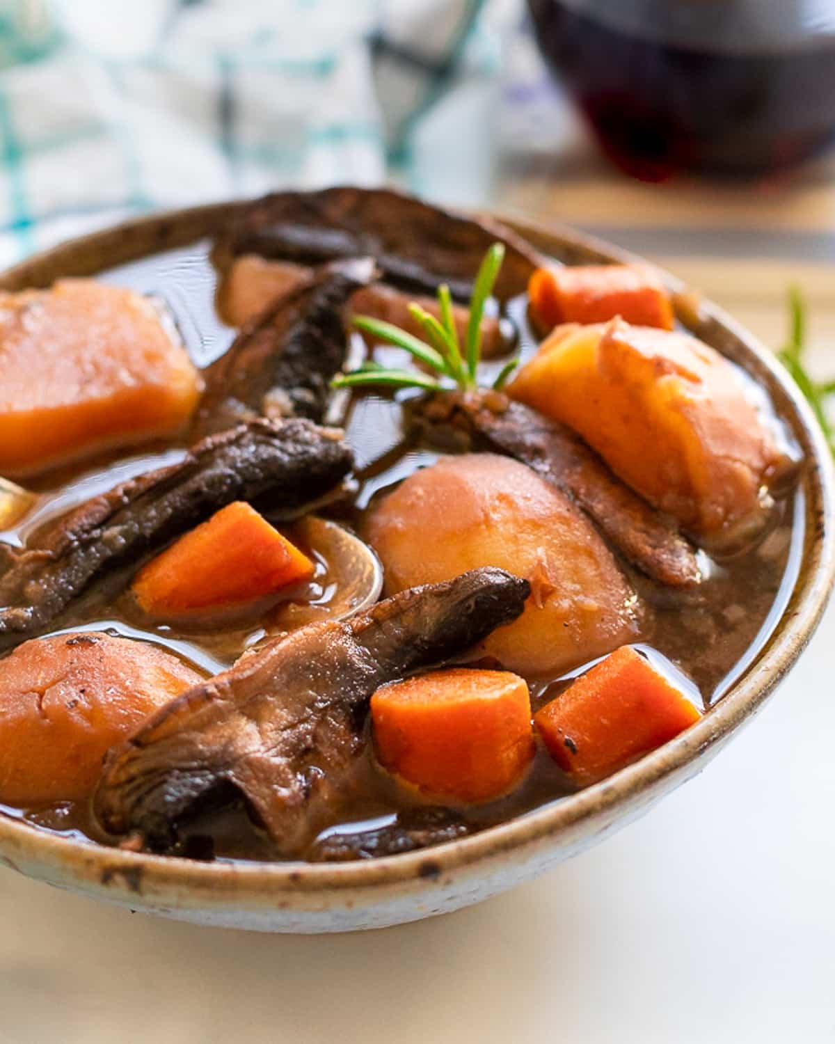 a bowl of portobello pot roast