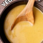 quick vegan gravy in a pan