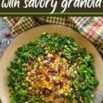 Massaged Kale Salad with Savory Granola