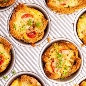 vegan toast cups