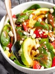 strawberry spinach salad