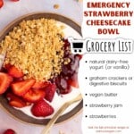 Emergency Strawberry Cheesecake Bowl