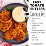 Easy Tomato Fritters