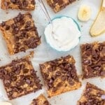 chocolate banana peanut butter oatmeal bars