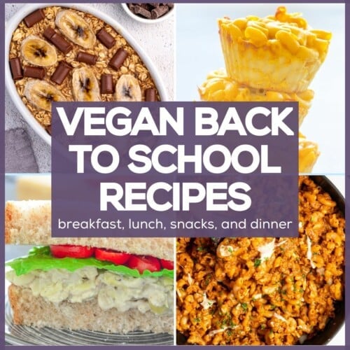 vegan back to school recipes