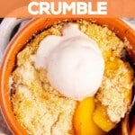 Easy Single-Serve Peach Crumble