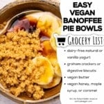 easy vegan banoffee pie bowls