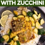 25 minute skillet tofu with zucchini