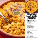 vegan pumpkin mac and cheese