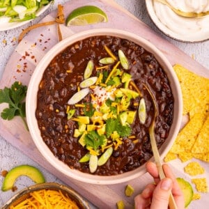vegan black bean soup