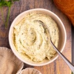 a bowl of vegan garlic butter