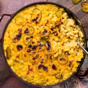 vegan dill pickle mac & cheese
