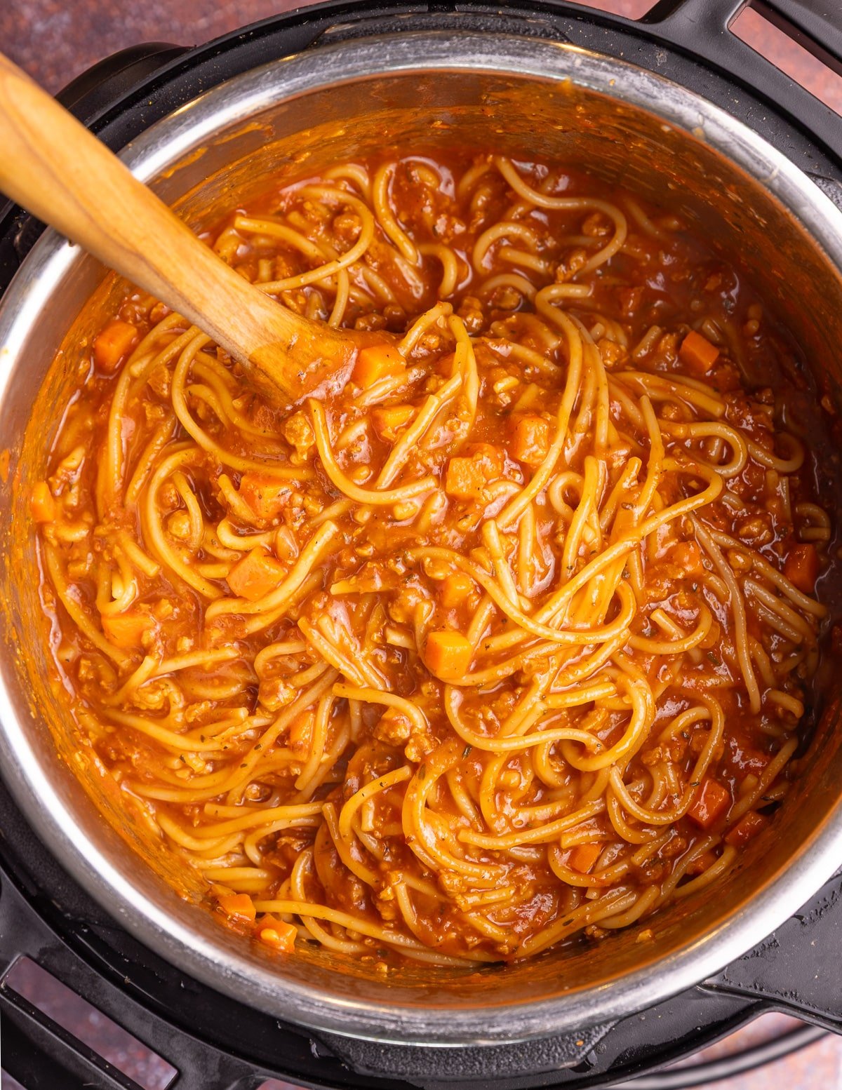 vegan bolognese in an Instant Pot