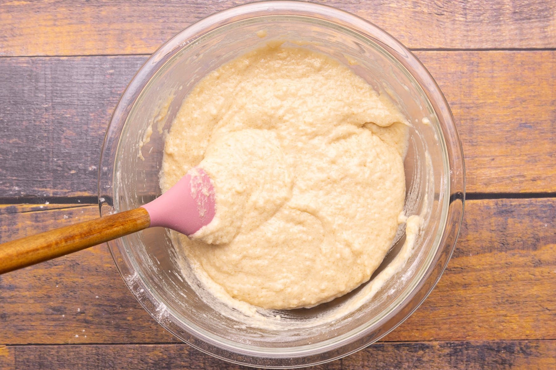 cake batter in a bowl