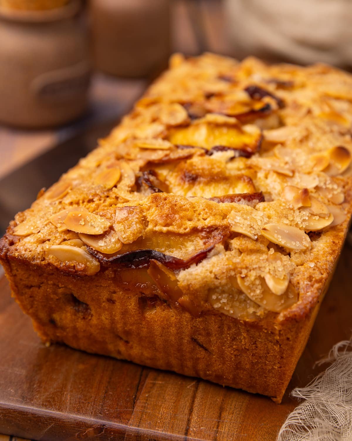 vegan peach cake